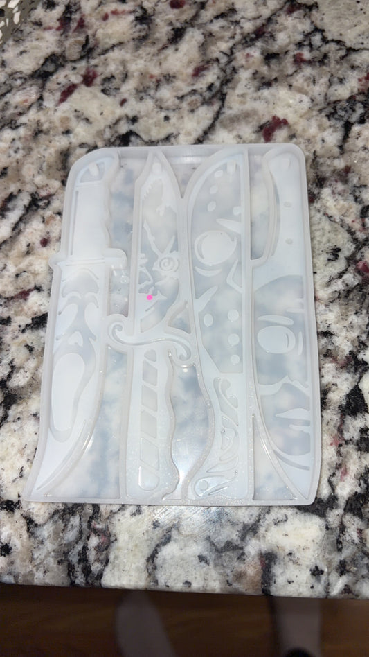 Halloween Mold Knife Keychain