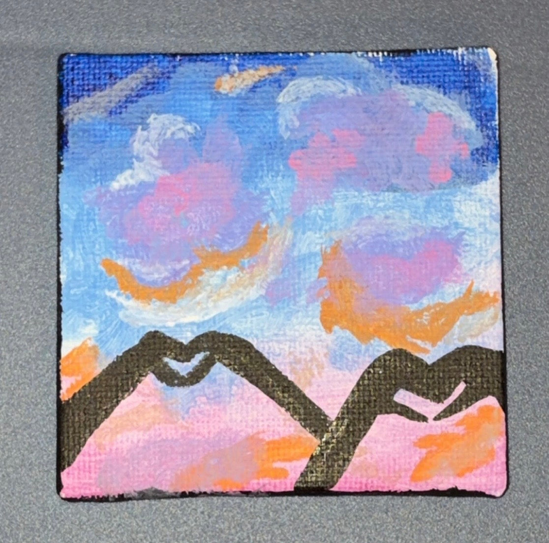 🫶🏽 Love in the air  Mini Painting